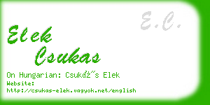 elek csukas business card